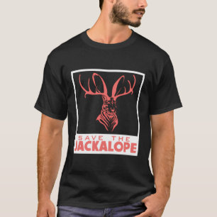 T-shirt Sauvez Jackalope Funny Cryptid Jacklapbit Rabbit