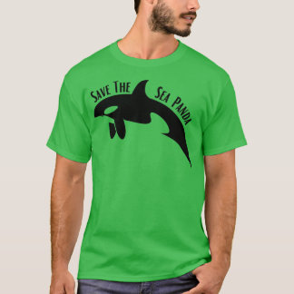 T-shirt Sauvez La Baleine De Panda Orca