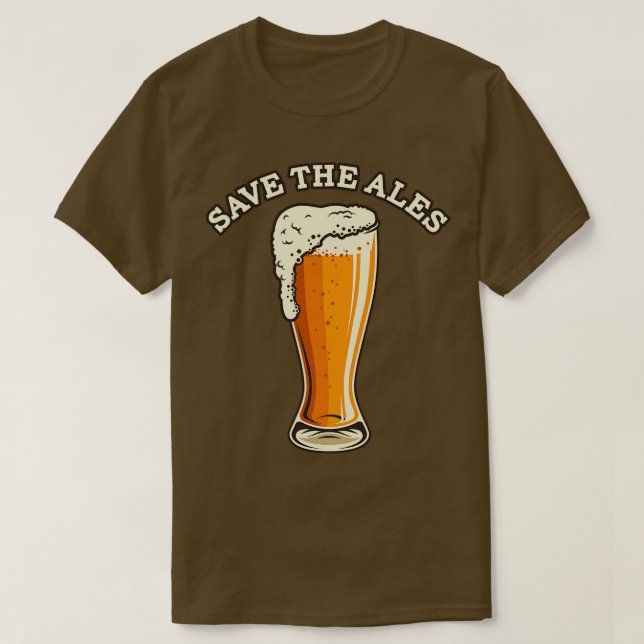 T-shirt Sauvez la bière Ales (Design devant)