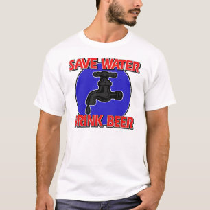 T-shirt Sauvez la bière de boissons de l'eau