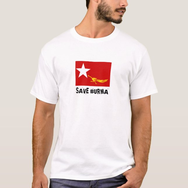 T-SHIRT SAUVEZ LA BIRMANIE (Devant)