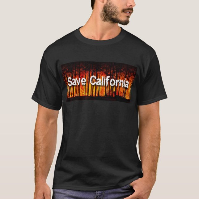 T-shirt Sauvez la Californie des incendies de forêt (Devant)