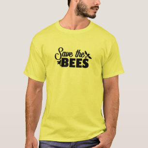 T-shirt Sauvez la chemise des hommes d'abeilles