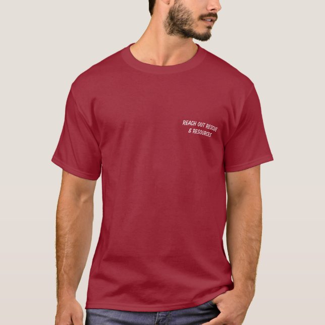 T-shirt Sauvez la chemise unisexe de la vie d'un chien, (Devant)