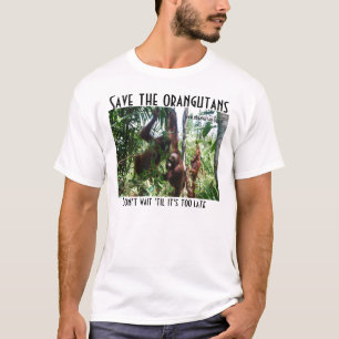T-shirt Sauvez la délivrance de faune d'orangs-outans