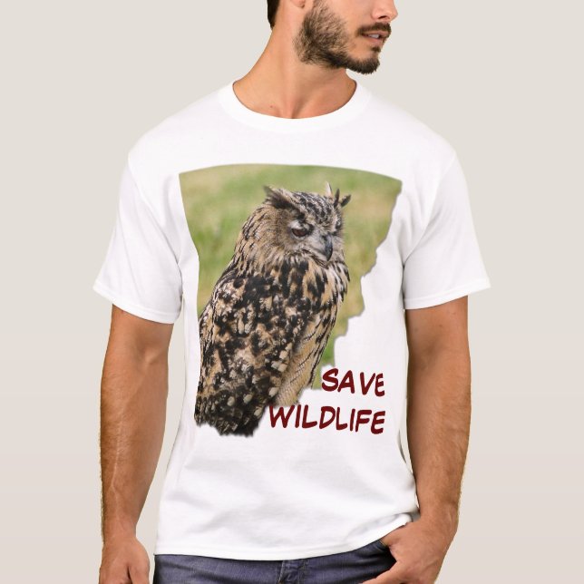 T-SHIRT SAUVEZ LA FAUNE (Devant)