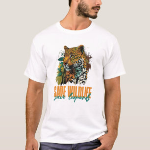 T-shirt Sauvez la faune sauvez les léopards les animaux en