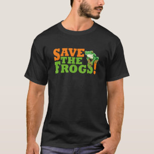 T-shirt Sauvez La Grenouille Drôle Écologiste De L'Amour D