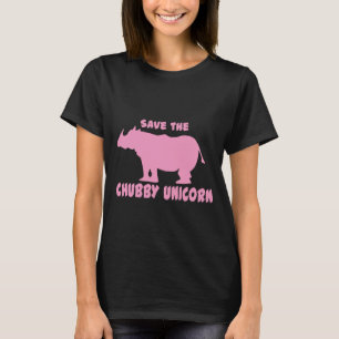 T-shirt Sauvez la licorne potelée