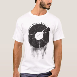 T-shirt Sauvez la lumière de vinyle