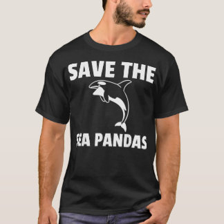 T-shirt Sauvez La Mer Pandas Orca Baleine Cadeau Tueur Bal