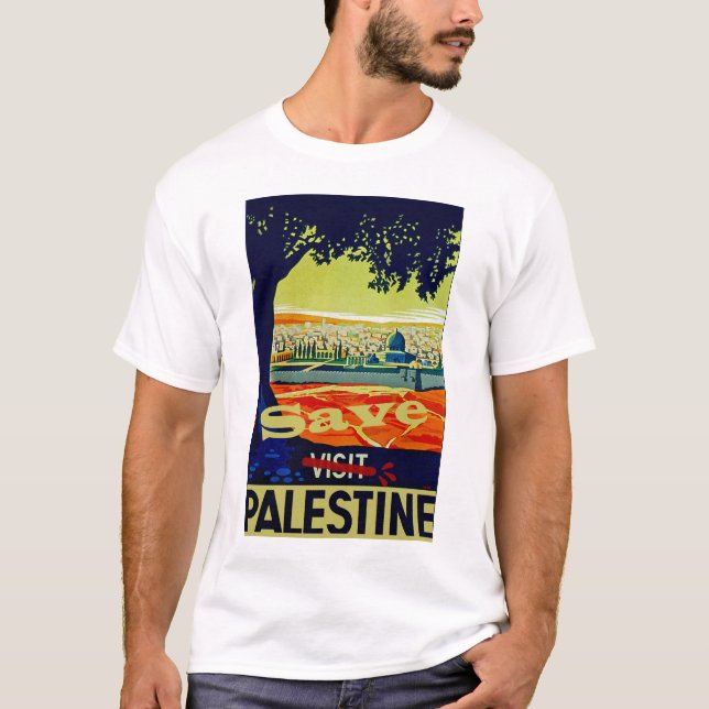 T-shirt Sauvez la Palestine (Devant)