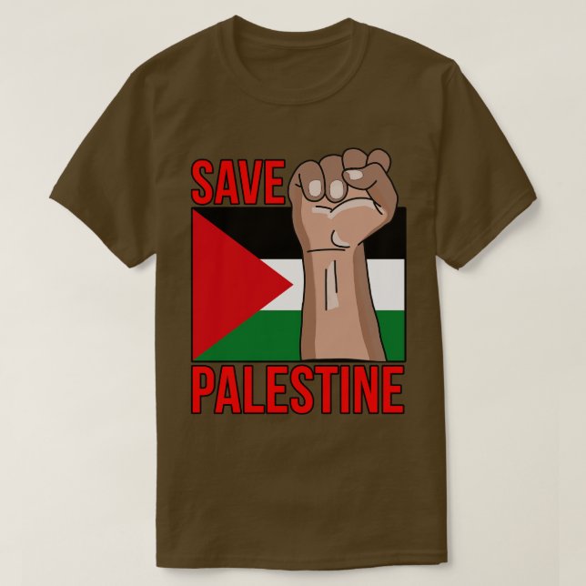 T-shirt Sauvez la Palestine (Design devant)
