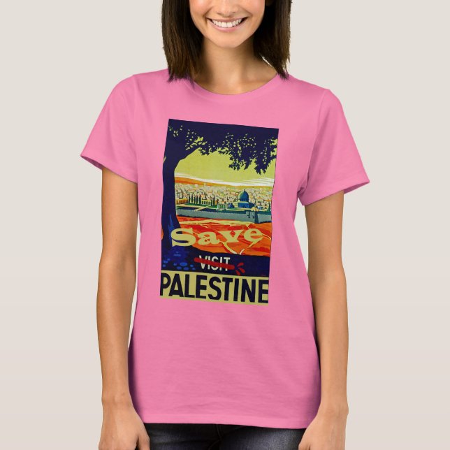 T-shirt Sauvez la Palestine (Devant)