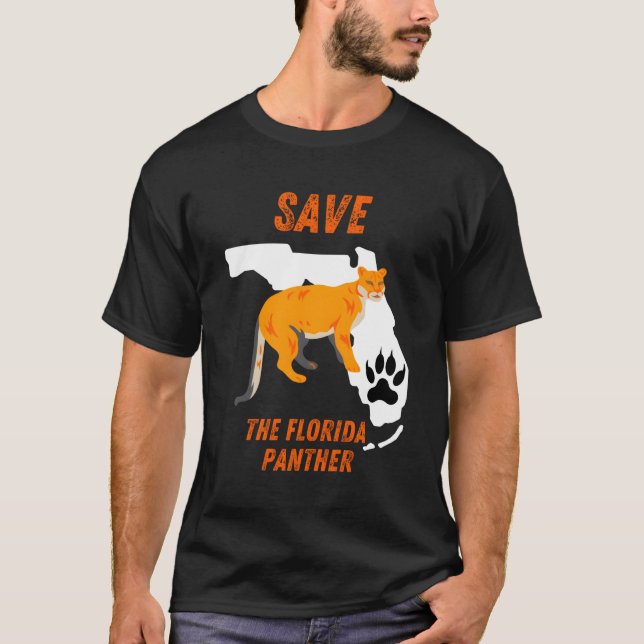 T-shirt Sauvez La Panthère De Floride (Devant)