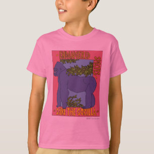 T-shirt Sauvez la pièce en t de gorille