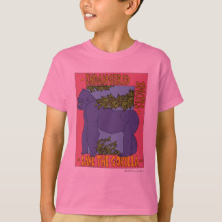 T-shirt Sauvez la pièce en t de gorille