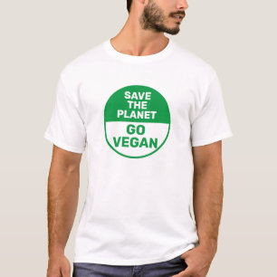 T-shirt Sauvez la planète et vivez Vegan pour protester co
