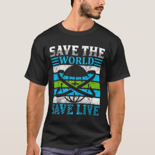 T-shirt Sauvez la planète Terre Globe De l'environnement P
