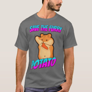 T-shirt Sauvez la pomme de terre fourrure Guinée porc drôl