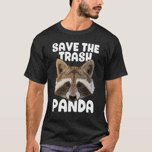 T-shirt Sauvez la poubelle Panda Raccoon mignonne animal m