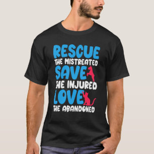 T-shirt Sauvez La secourt Blessée Et Aimez Les Animaux Ble