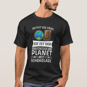 T-shirt Sauvez la seule planète au chocolat