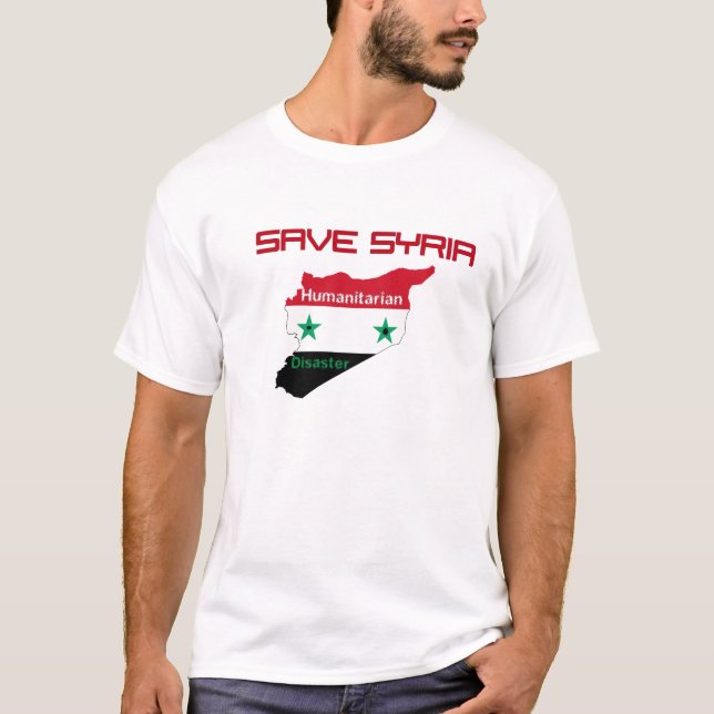 T-shirt Sauvez la Syrie (Devant)