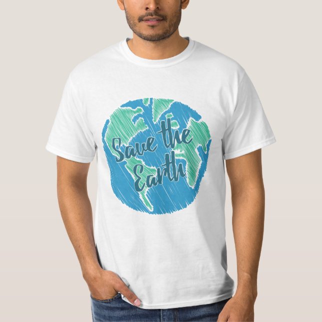T-shirt Sauvez la Terre (Devant)