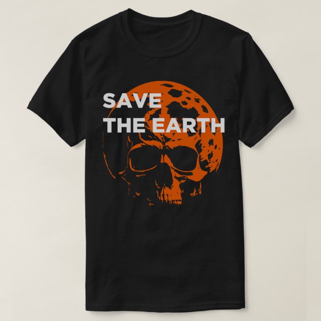 T-shirt Sauvez la terre (Design devant)