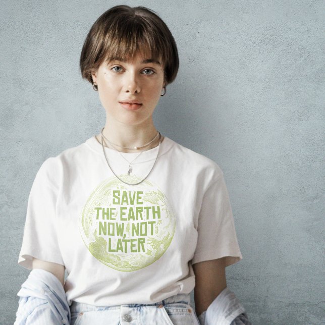 T-shirt Sauvez la Terre maintenant (Créateur téléchargé)