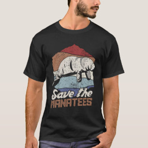 T-shirt Sauvez La Vache De Mer Manatee Potatoes Cadeau Des