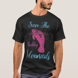 T-shirt Sauvez La Vache De Mer Sirène Drôle Amour Manatee