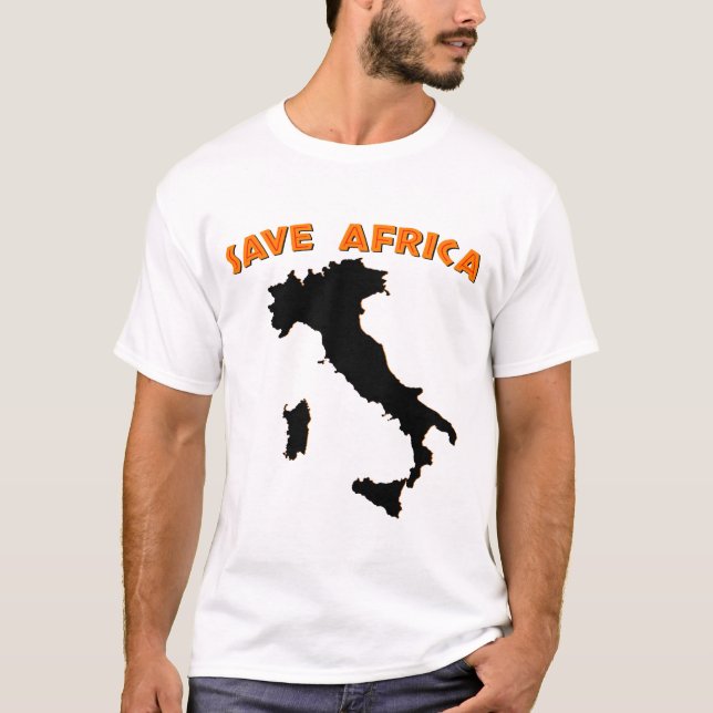 T-shirt Sauvez l'Afrique (Devant)