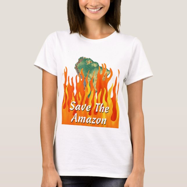 T-shirt Sauvez l'Amazonie (Devant)
