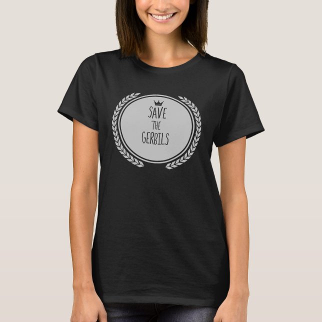 T-shirt Sauvez l'animal GERBILS GERBIL (Devant)