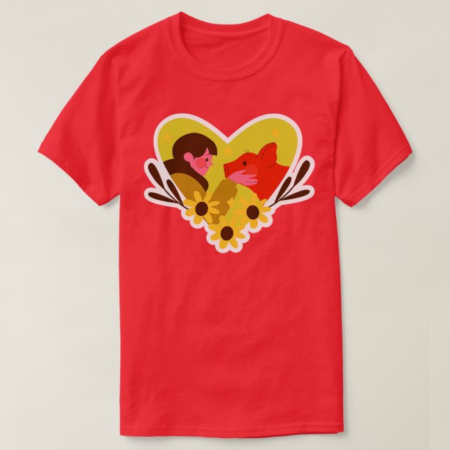T-shirt Sauvez l'animal Go Vegan (Design devant)