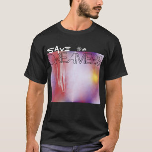 T-shirt Sauvez l'Art numérique Abstrait des Dreamers Black