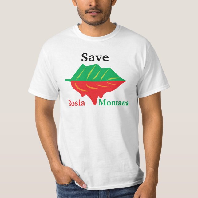 T-shirt Sauvez l'avant de Rosia Monatana (Devant)