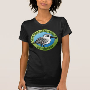 T-shirt Sauvez le bécasseau Cuillère-affiché