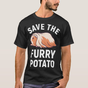 T-shirt Sauvez le cadeau de pomme de terre fourrure Guinée
