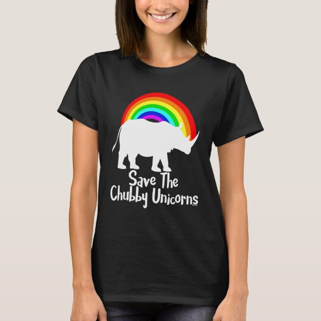 T-shirt Sauvez Le Chubby Unicorn (Devant)