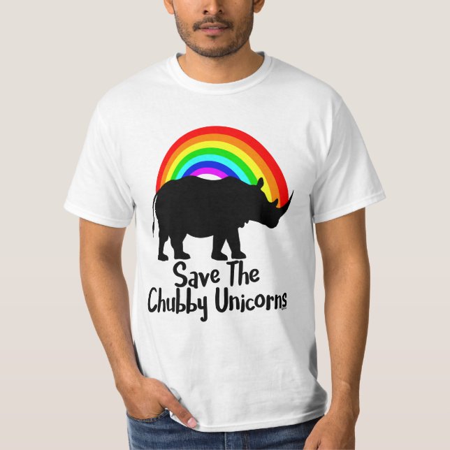 T-shirt Sauvez Le Chubby Unicorn (Devant)