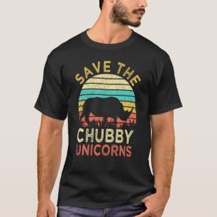T-shirt Sauvez le Chubby Unicorns Rhino Vintage animal dro