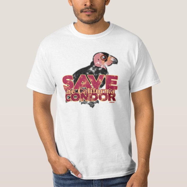 T-shirt Sauvez le condor de Californie (Devant)