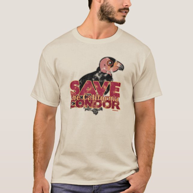 T-shirt Sauvez le condor de Californie (Devant)