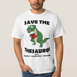 T-shirt Sauvez le dinosaure de thésaurus
