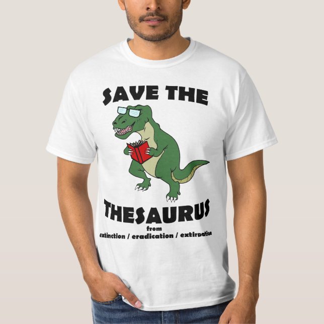 T-shirt Sauvez le dinosaure de thésaurus (Devant)