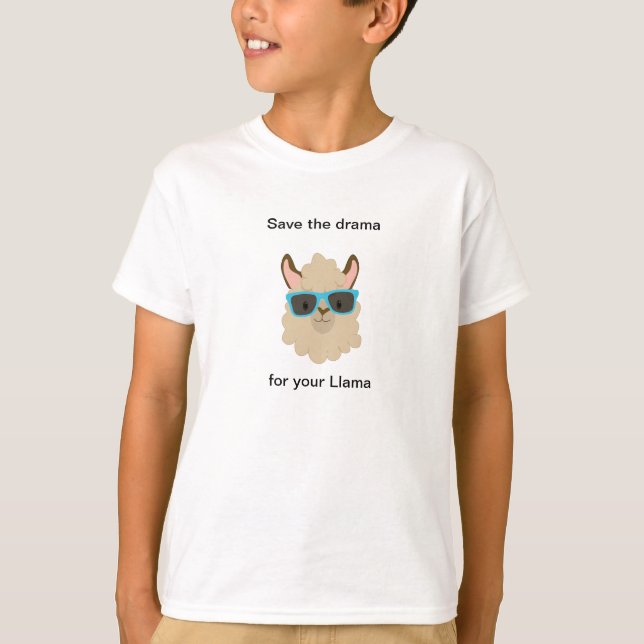 T-shirt Sauvez le drame pour votre Llama Funny (Devant)