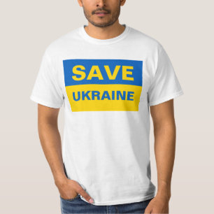 T-shirt Sauvez le drapeau ukrainien